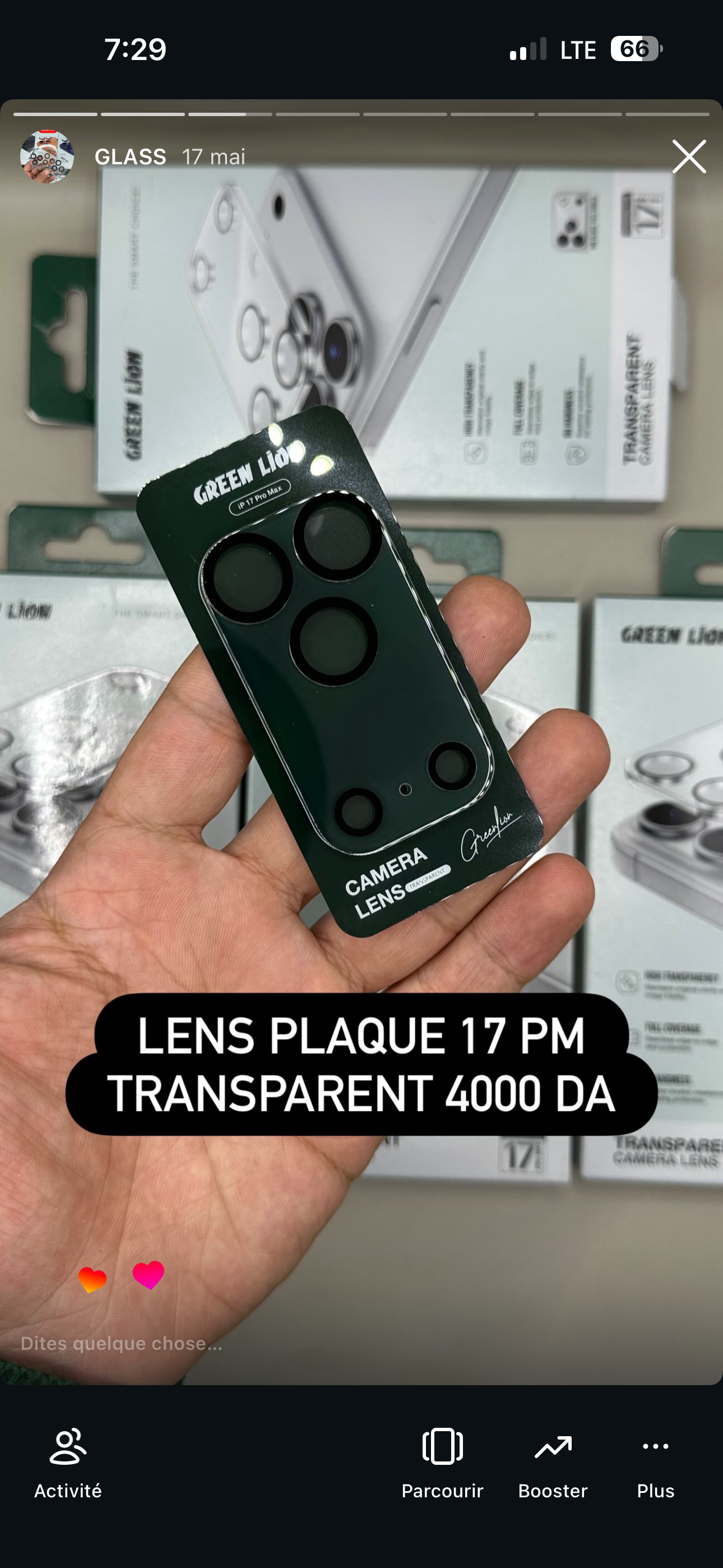 Lens Green Lion Plaque Transparent 17 Pro Max