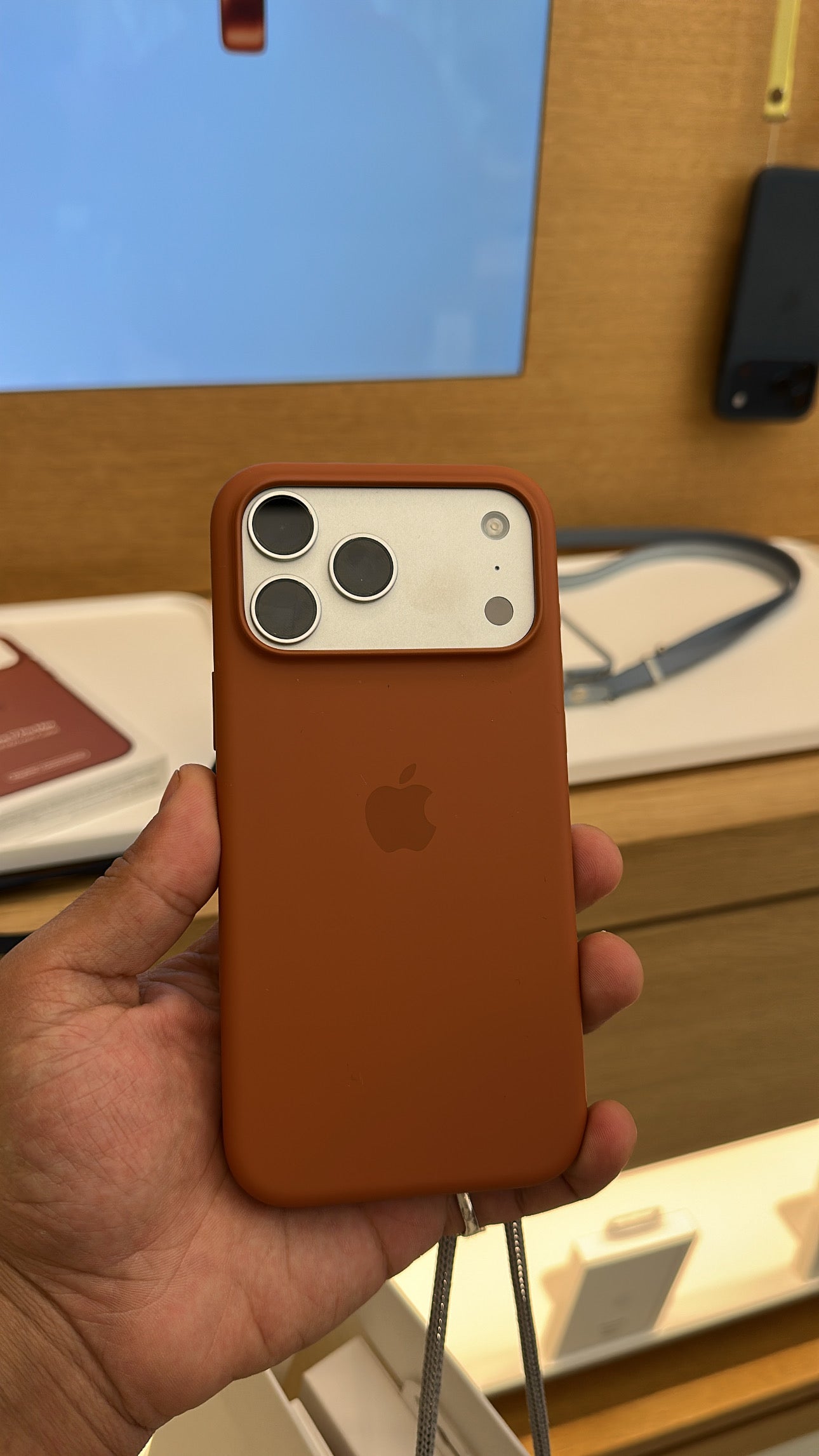iPhone 17 Pro Max Silicone Case with MagSafe – Terra Cotta