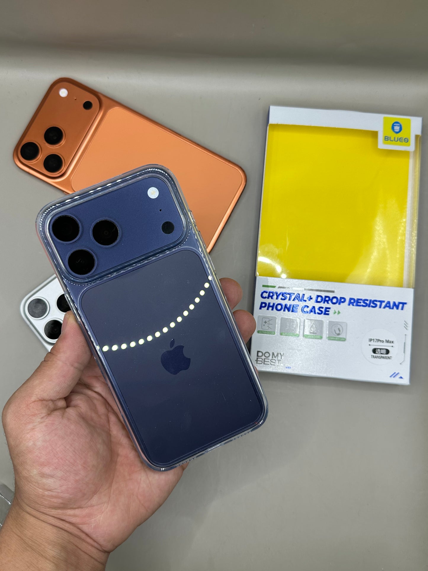 CLEAR CASE 17 PROMAX BLUEO-CRYSTAL