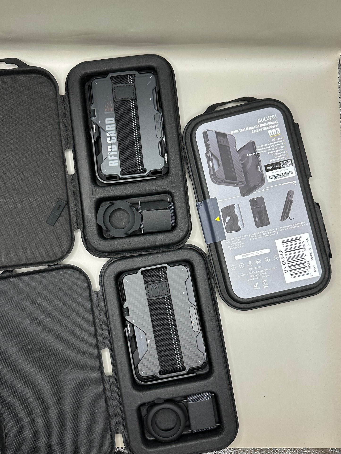 Wallet Aulumu +12 Carte avec Support AirTag