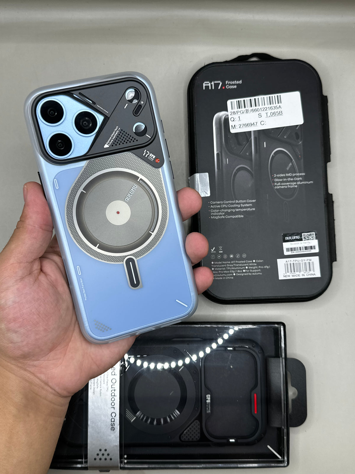 Aulumu A17 Frosted 18 Pro Max-Clear