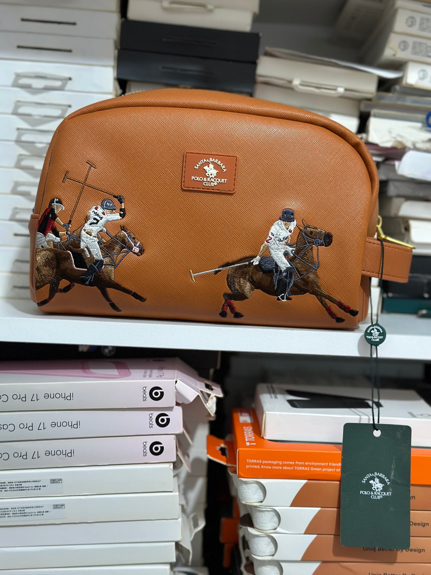 Polo Santabarbara Trousse en Cuir