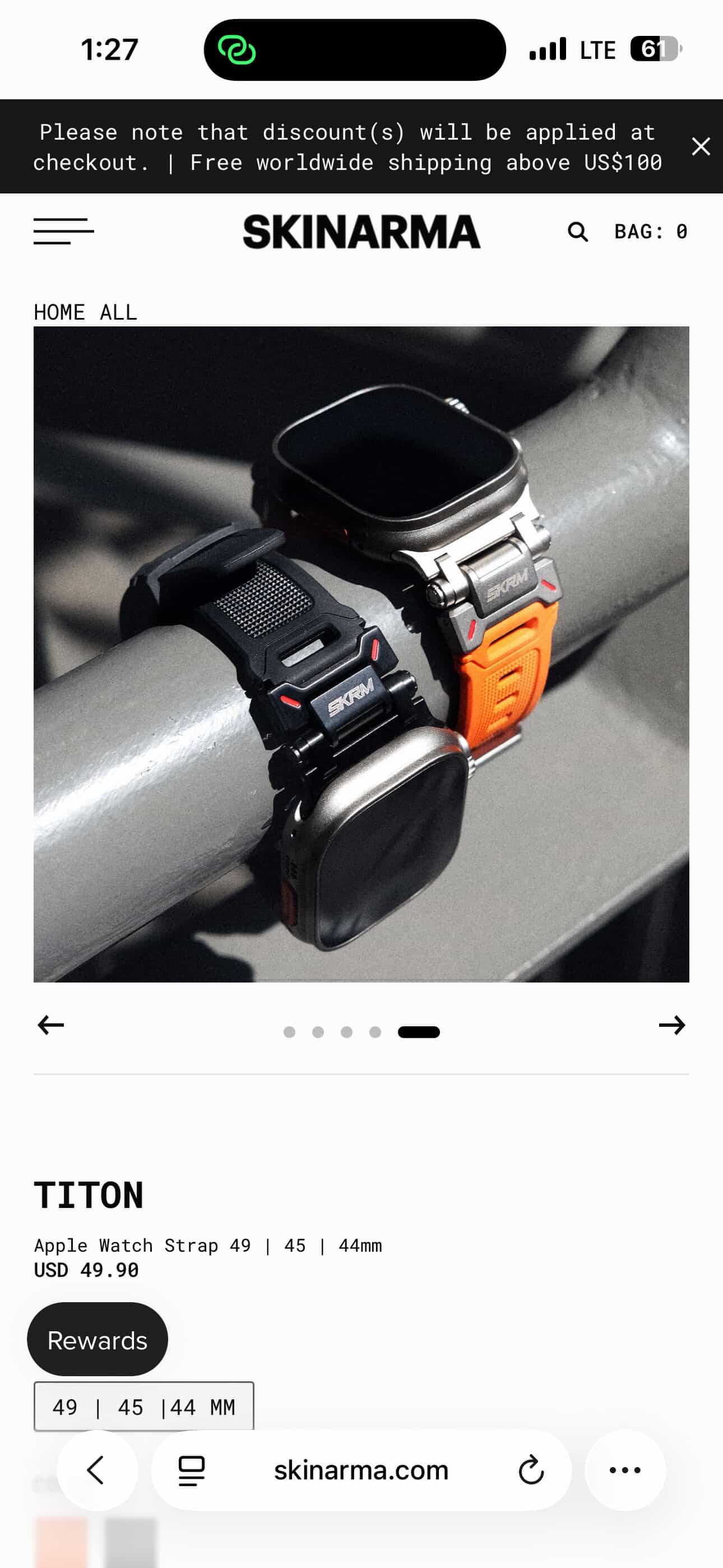 BRACLET SKINARMA 46-49MM