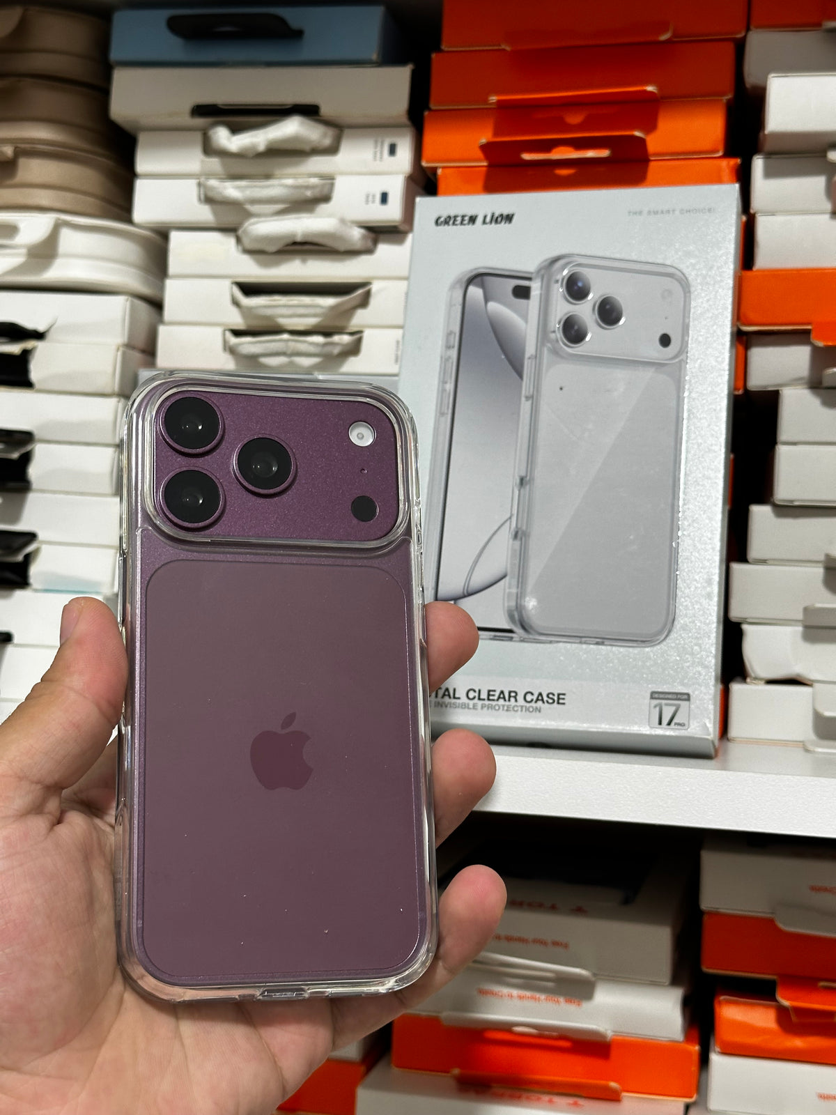 Green Lion clear Case 18 Pro