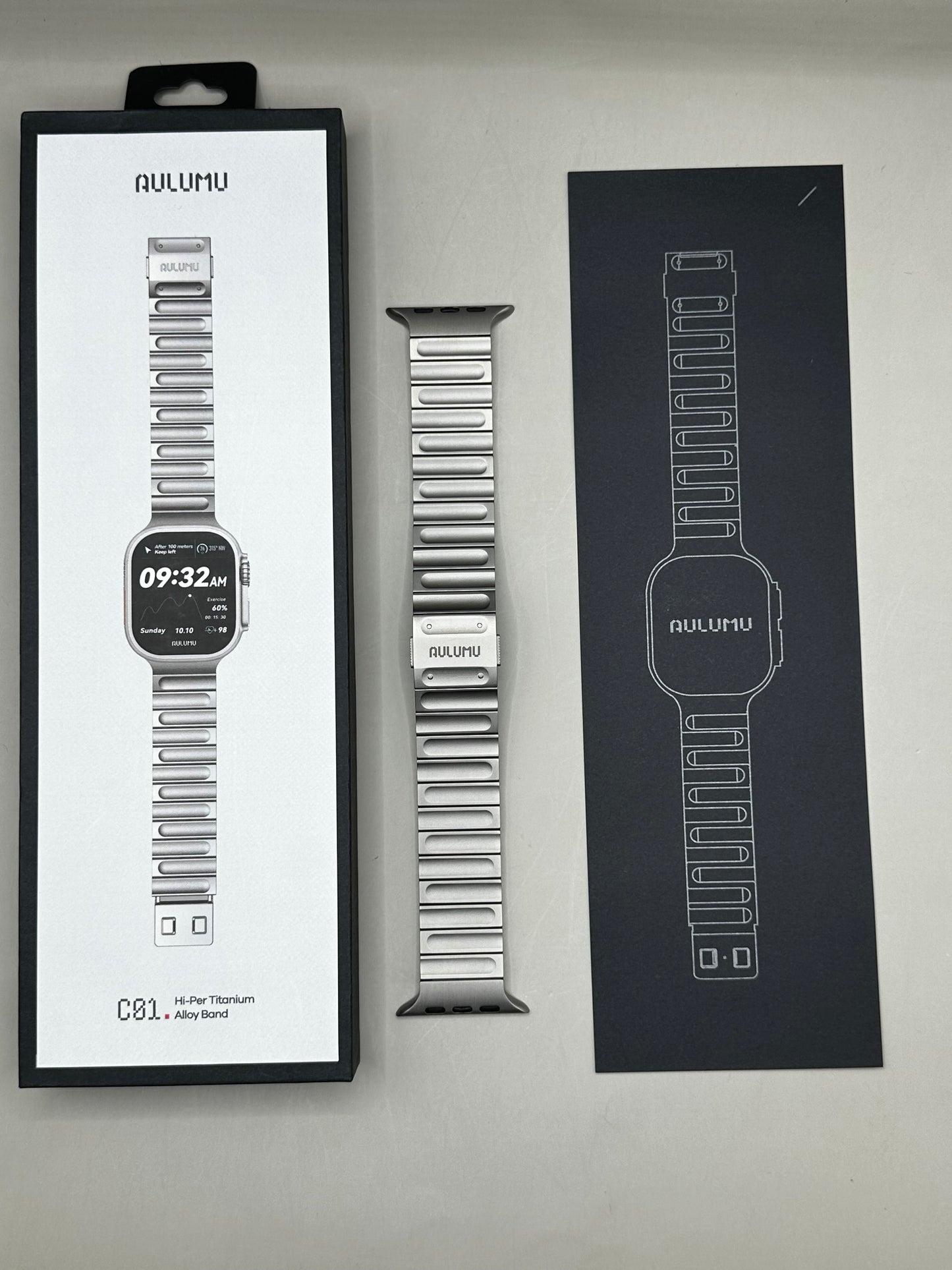 Aulumu C01 Braclet Full Titanium Watch Ultra 2 3