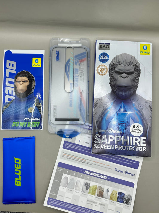 Bleuo Gorille Glass Saphir 17 Pro Maxزجاج الياقوت