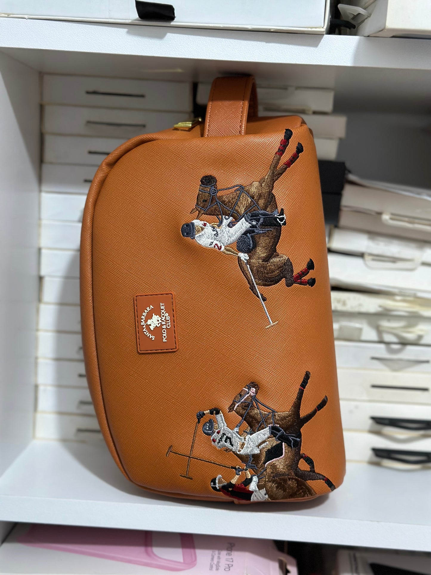 Polo Santabarbara Trousse en Cuir