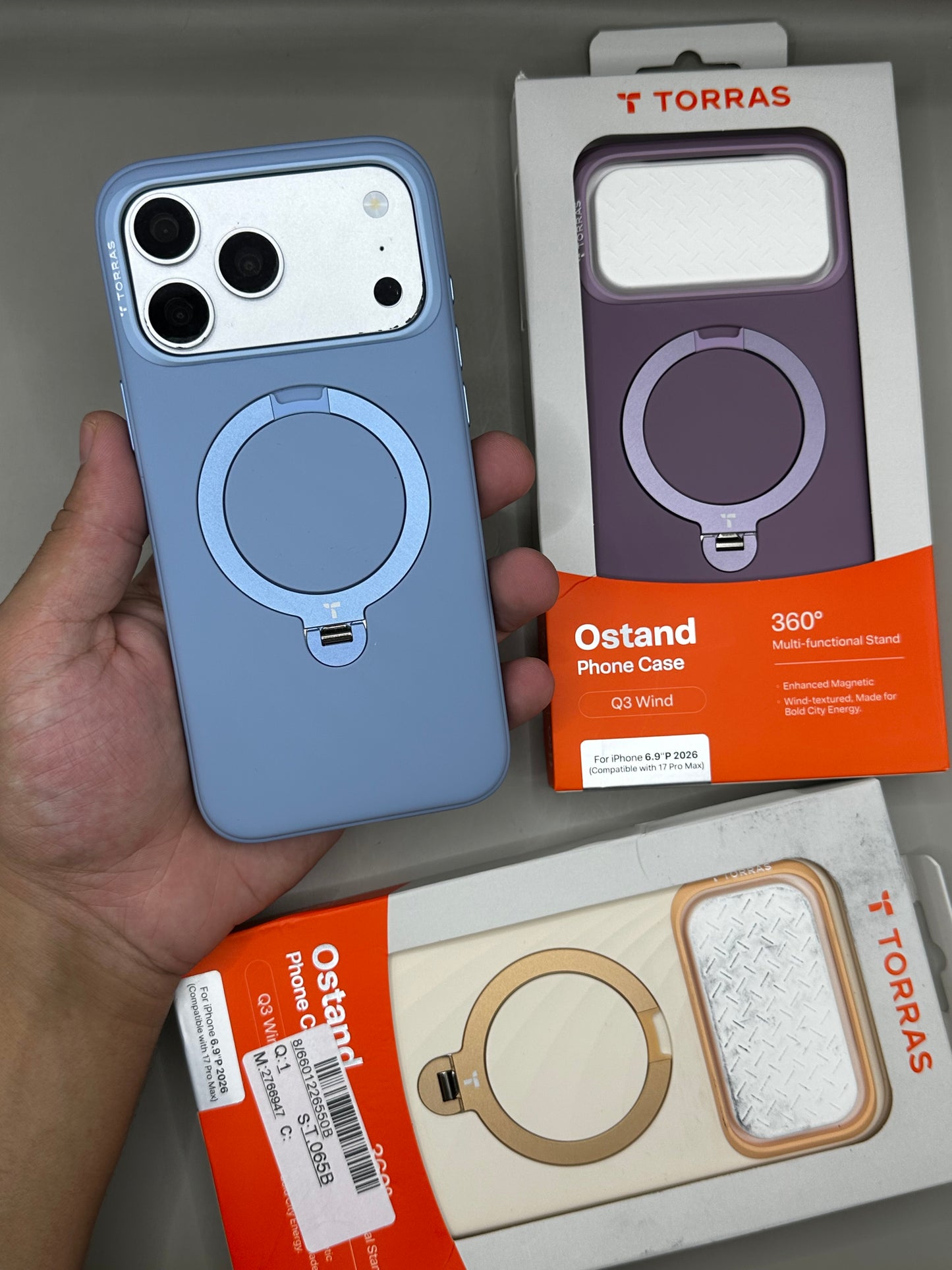 Torras Silicone 17 Pro Max skyblue