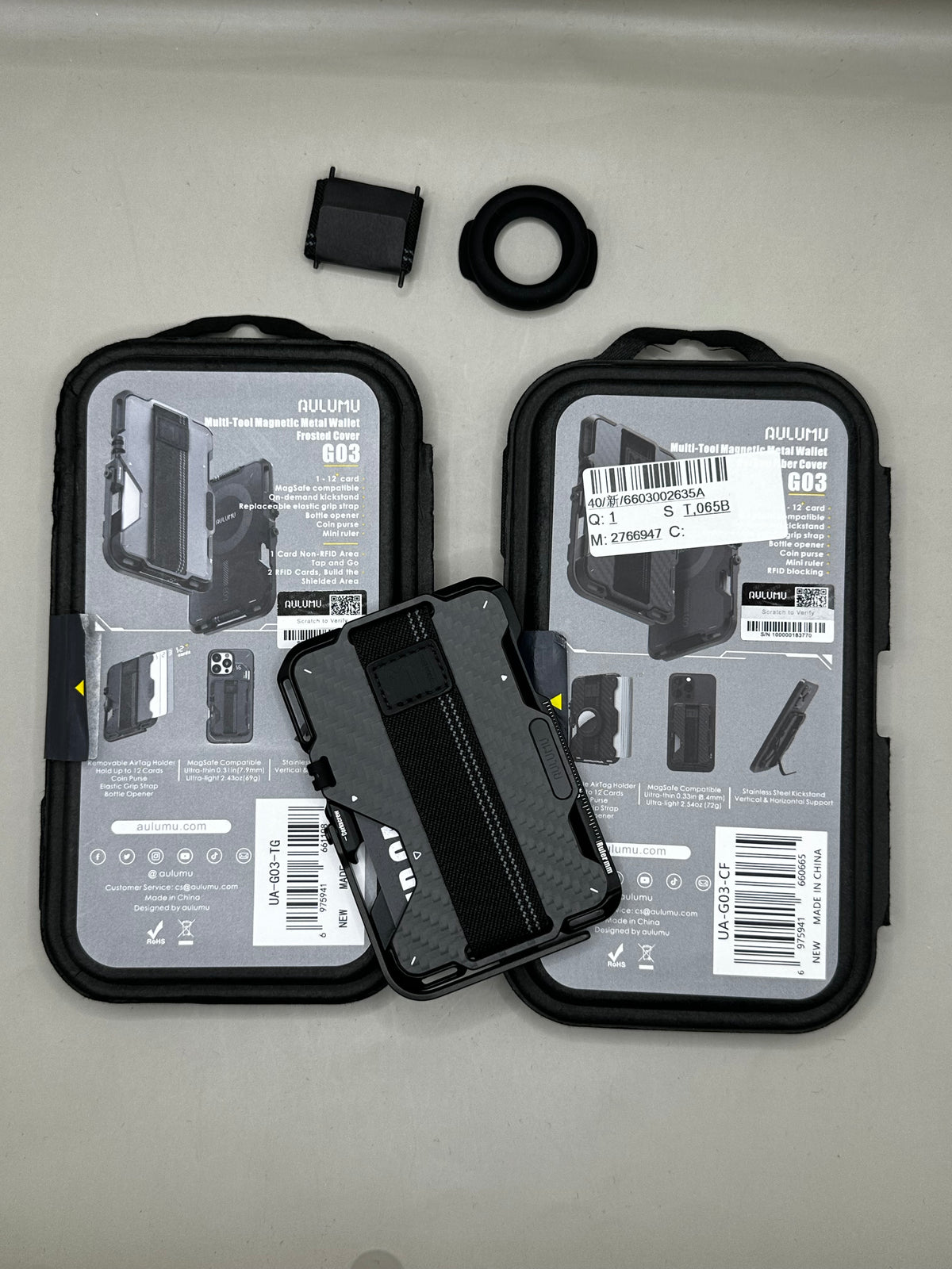 Wallet Aulumu +12 Carte avec Support AirTag