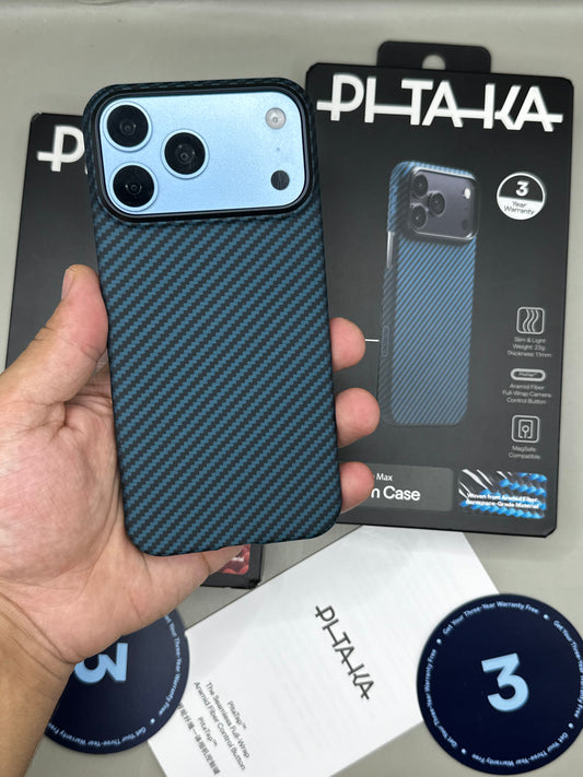 Pitaka UltraSlim 18 Pro Max - Noir/blue
