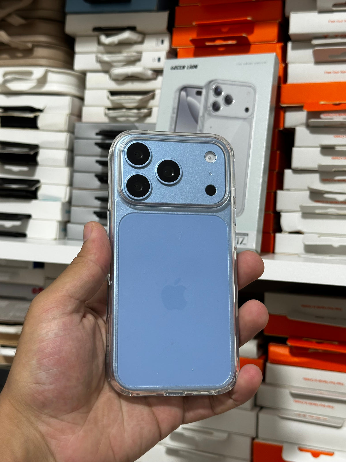 Green Lion clear Case 18 Pro