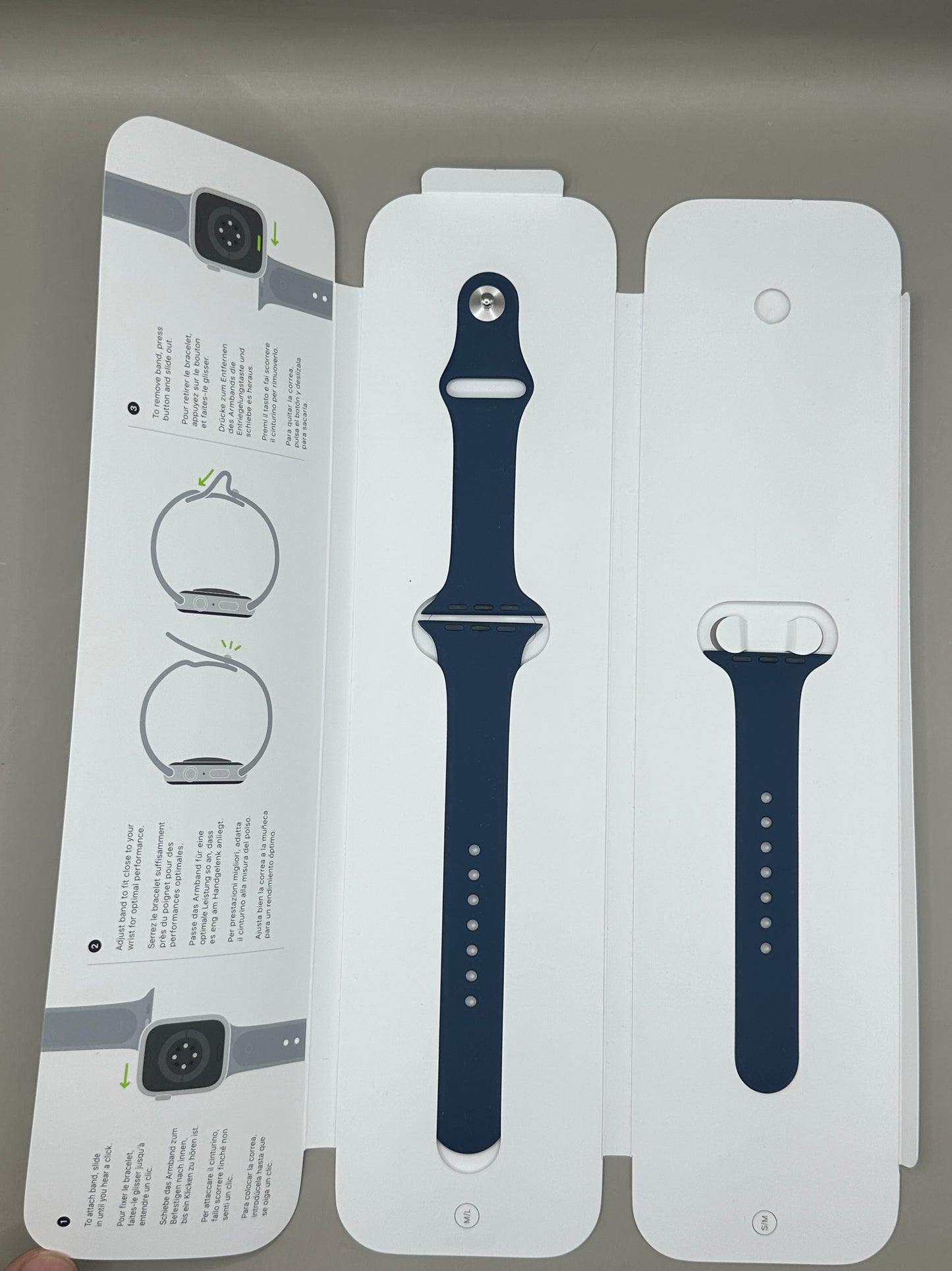 Braclet 42 45 46 mm Silicone taille S/M/L Apple