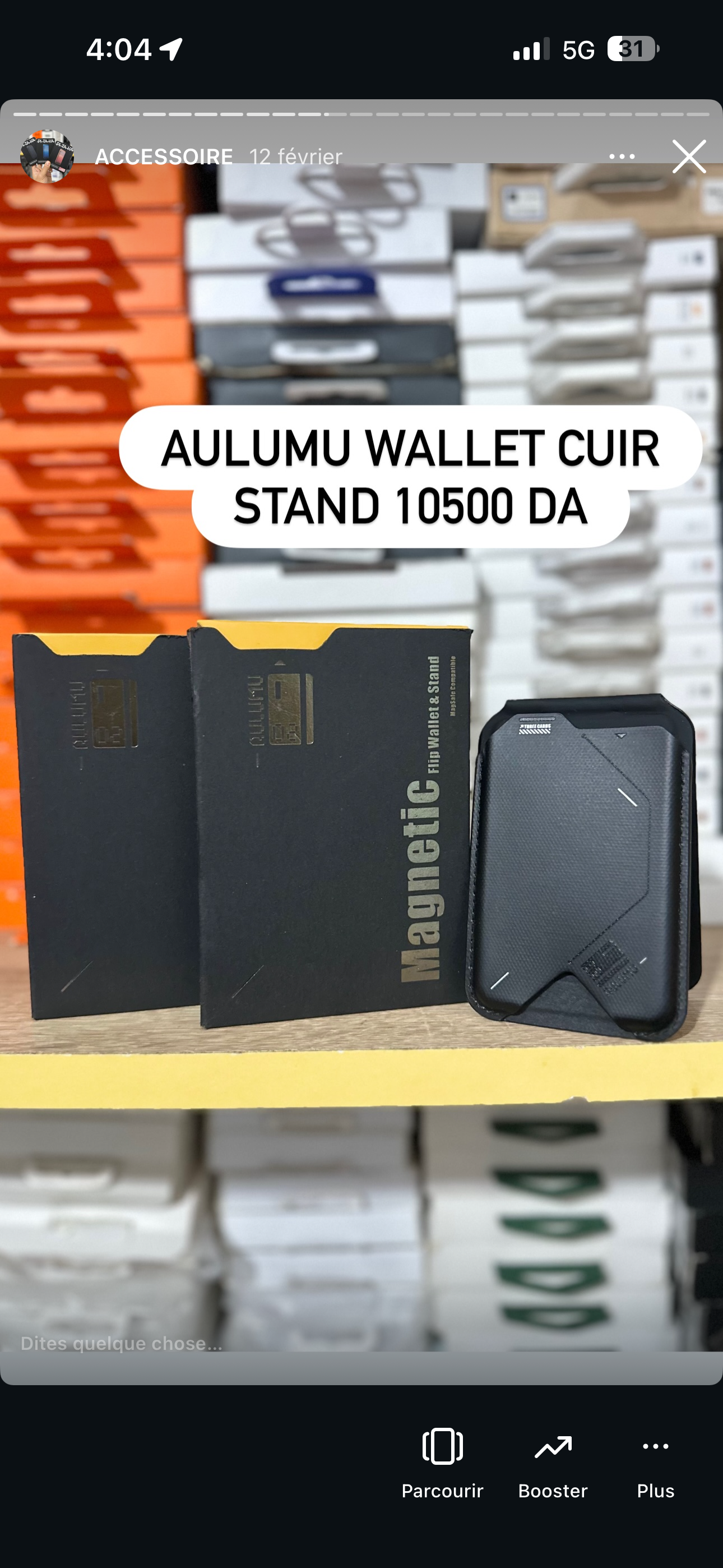 Wallet Aulumu avec Support en Cuir