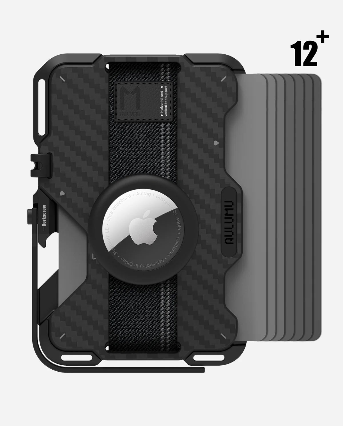 Wallet Aulumu +12 Carte avec Support AirTag