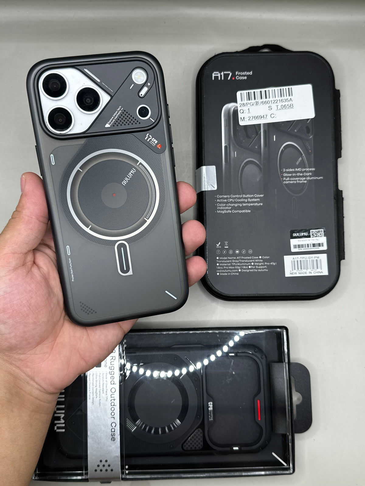 Aulumu A17 Frosted 18 Pro Max- Smoky