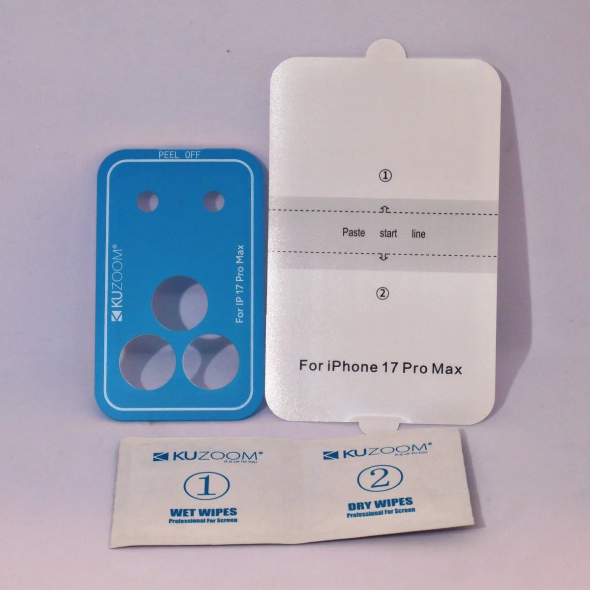 Kuzzom invisible Film caméra et arrière 17/18 Pro Max