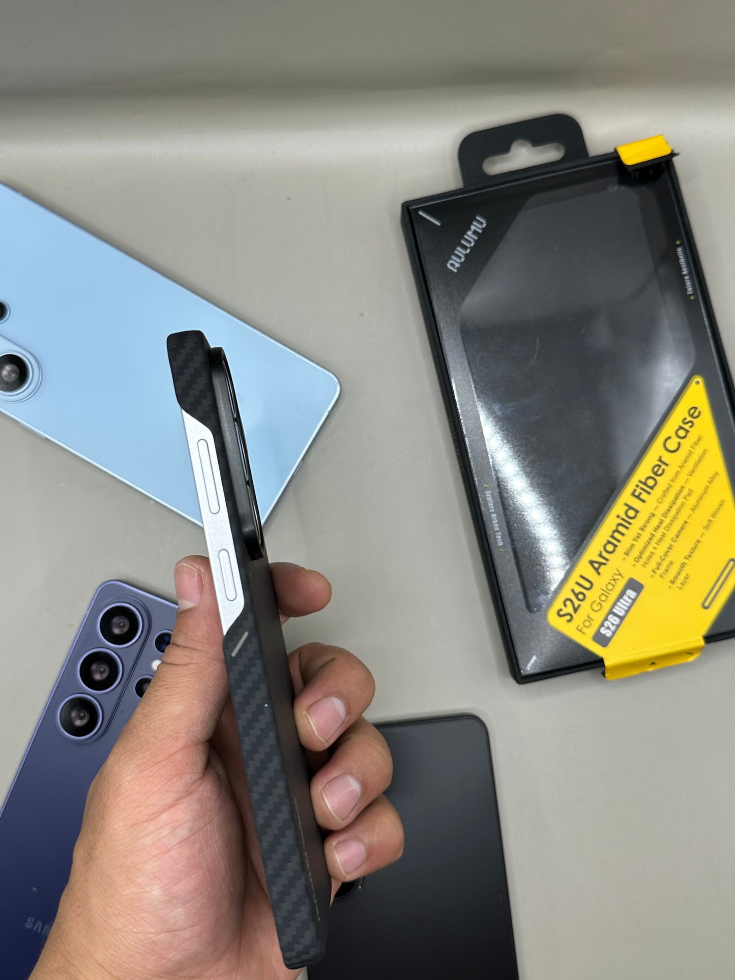 AULUMU CARBON ARAMIDE FIBRE SLIM S26 ULTRA