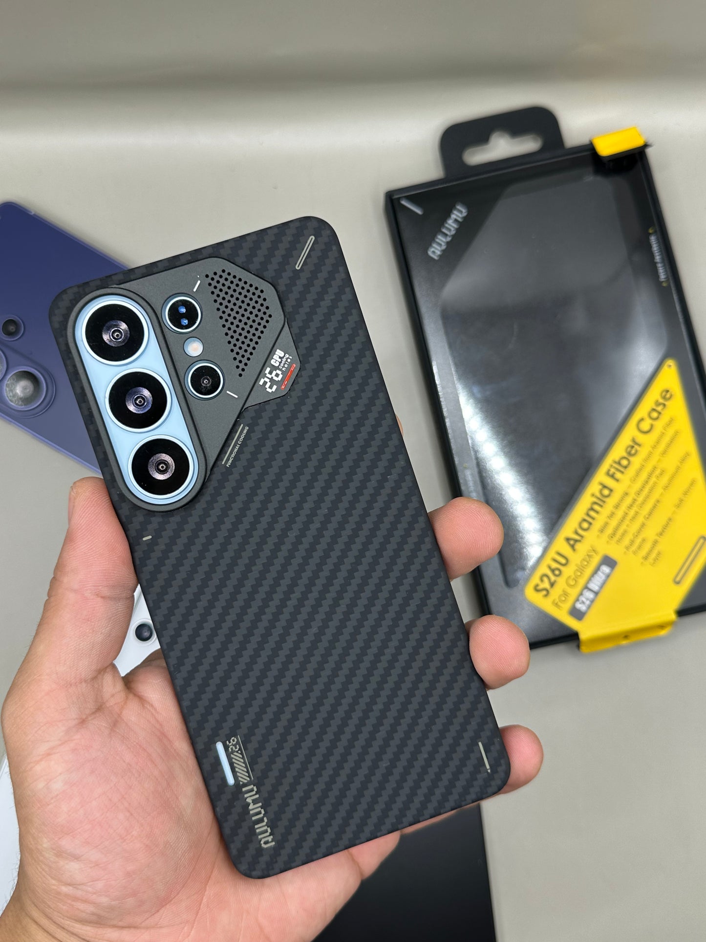 AULUMU CARBON ARAMIDE FIBRE SLIM S26 ULTRA